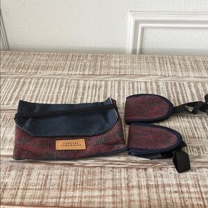 Navy and Red Crossbody Bag